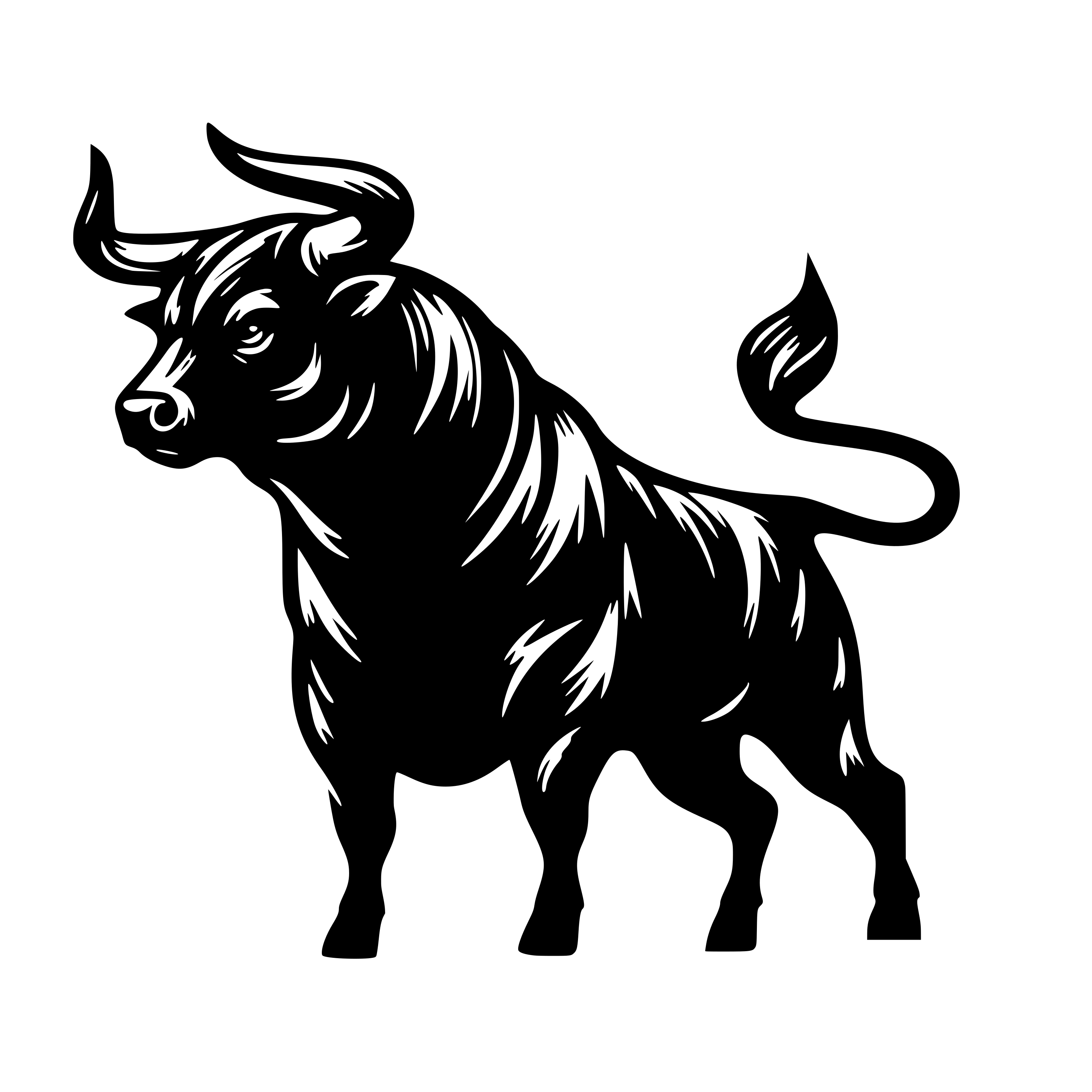 Bull SVG free