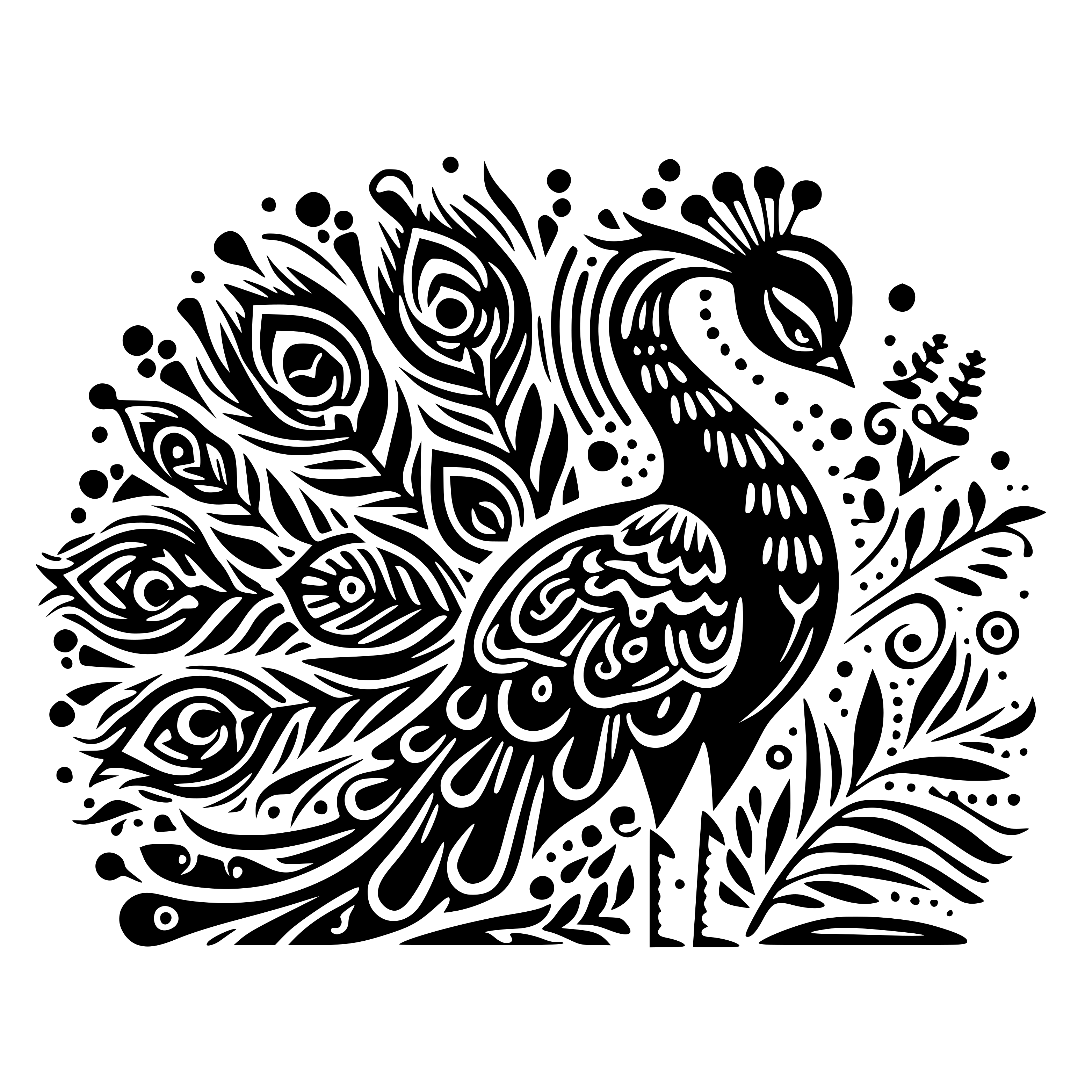 Peacock SVG free