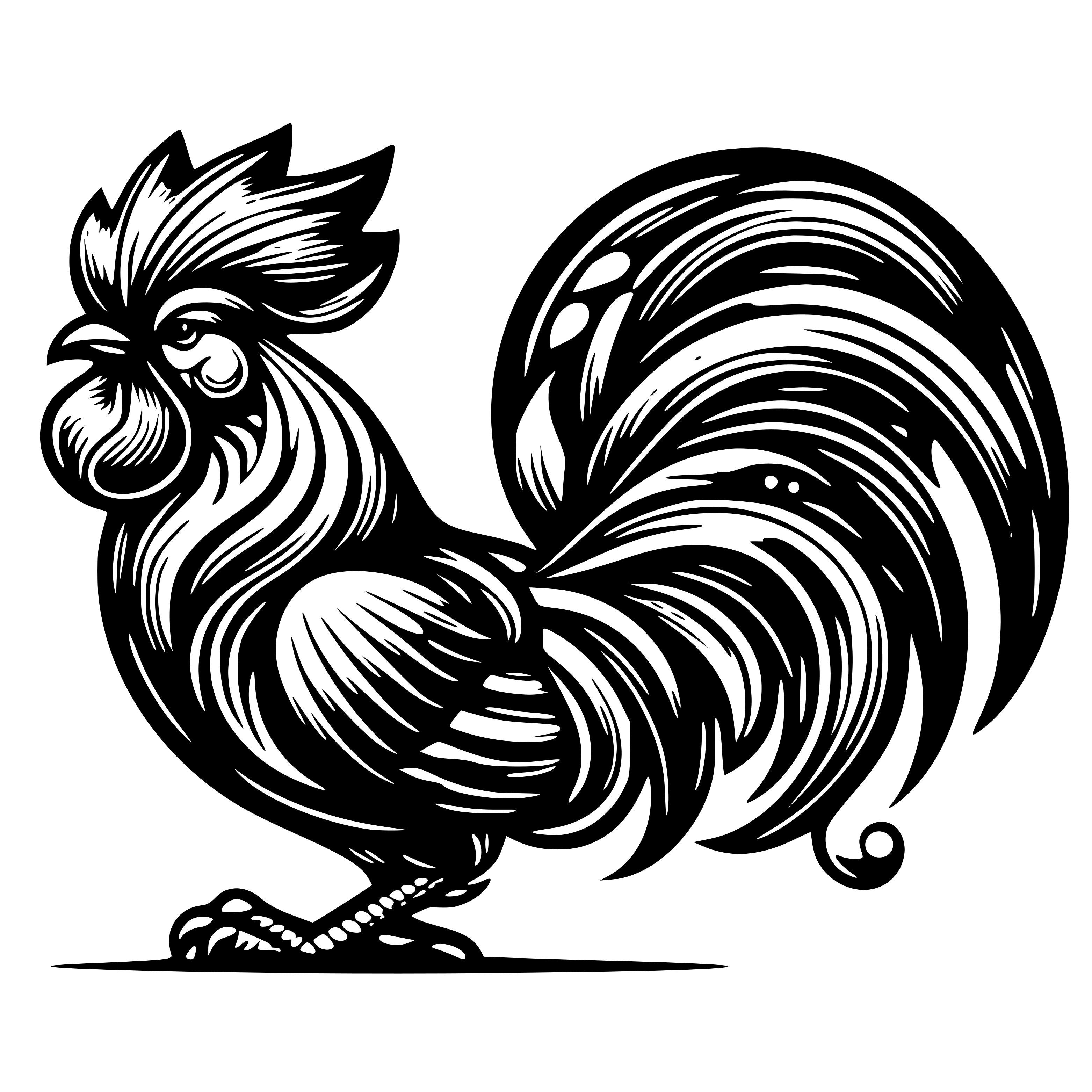 Rooster SVG free