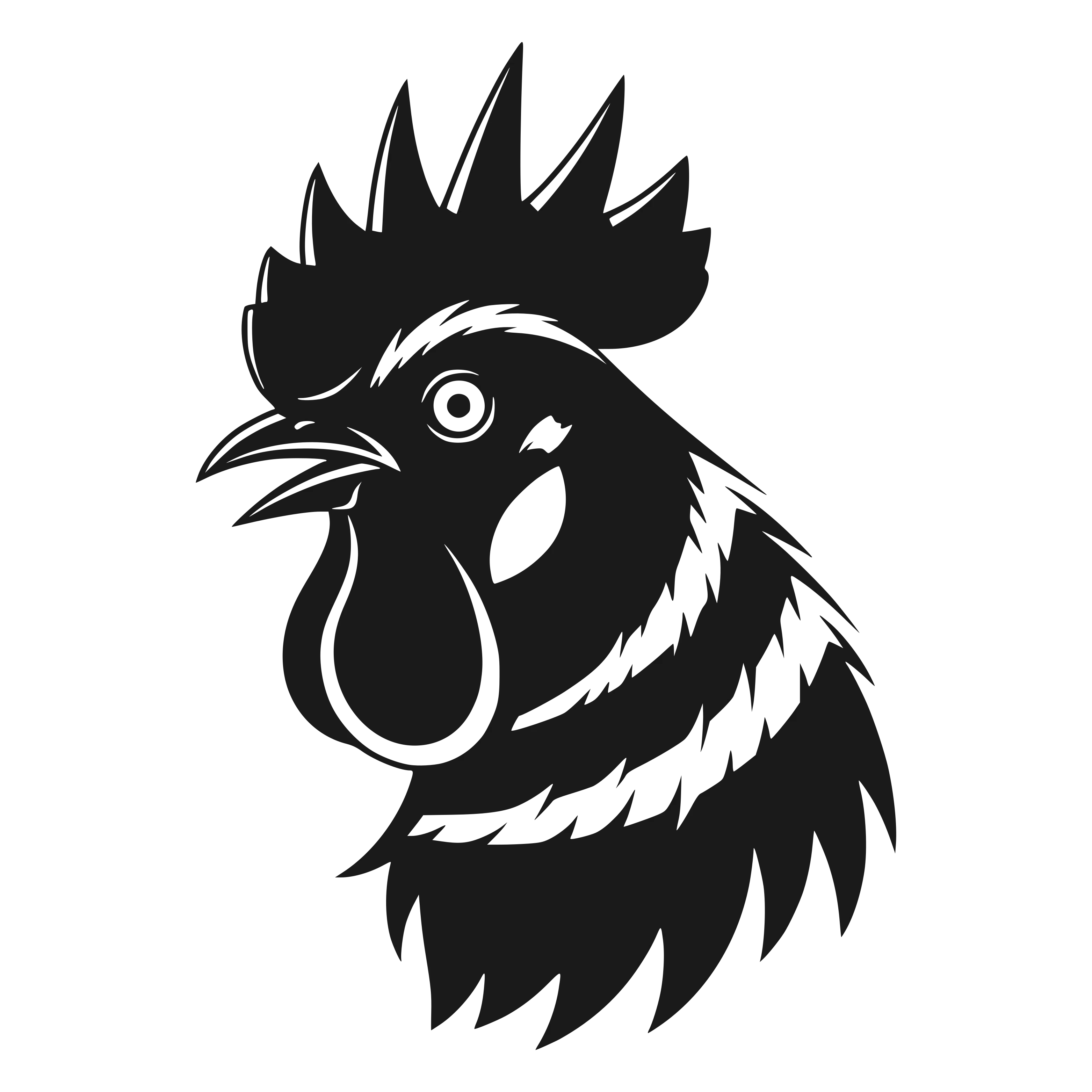 Free Rooster Head Svg free