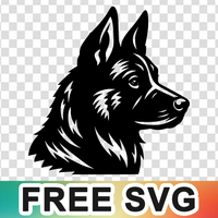 Malinois Head Svg